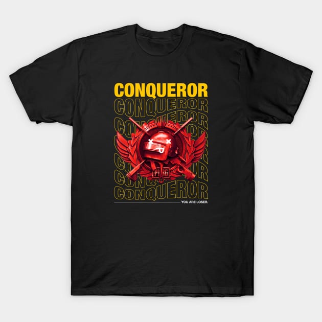 Conqueror Tier PUBG T-Shirt by happymonday